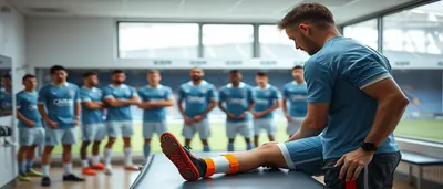 Marc Bernal, 19, in a plain sky-blue shirt and white shorts, sprinting across a sun-lit pitch, grass blades glistening...